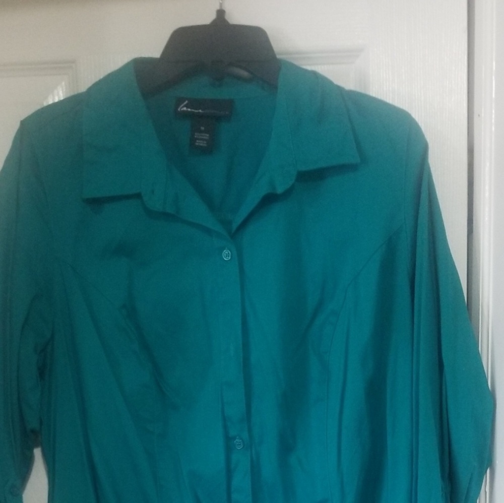 LANE BRYANT BUTTON DOWN SHIRT DRESS SIZE 16